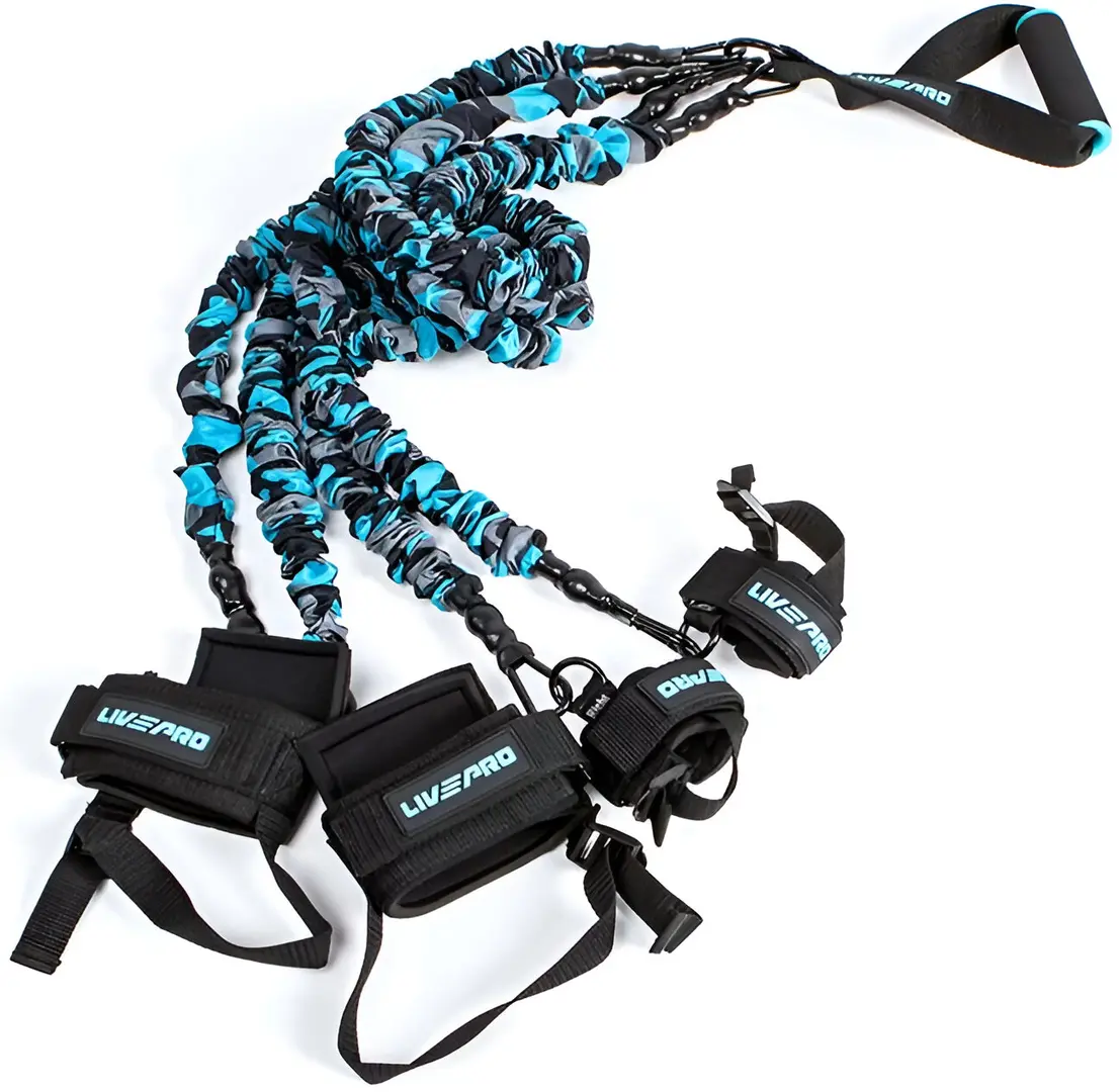 Echipament de antrenament pentru arte martiale LivePro LP8426 (Black/Blue)