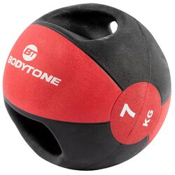 Minge medicinala cu maner Bodytone MB7 7kg (Black/Grey)
