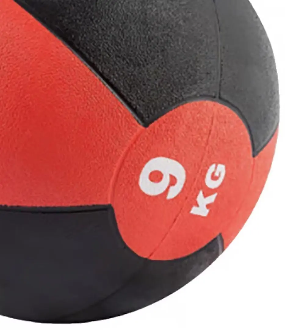Minge medicinala cu maner Bodytone MB9 9kg (Black/Red)