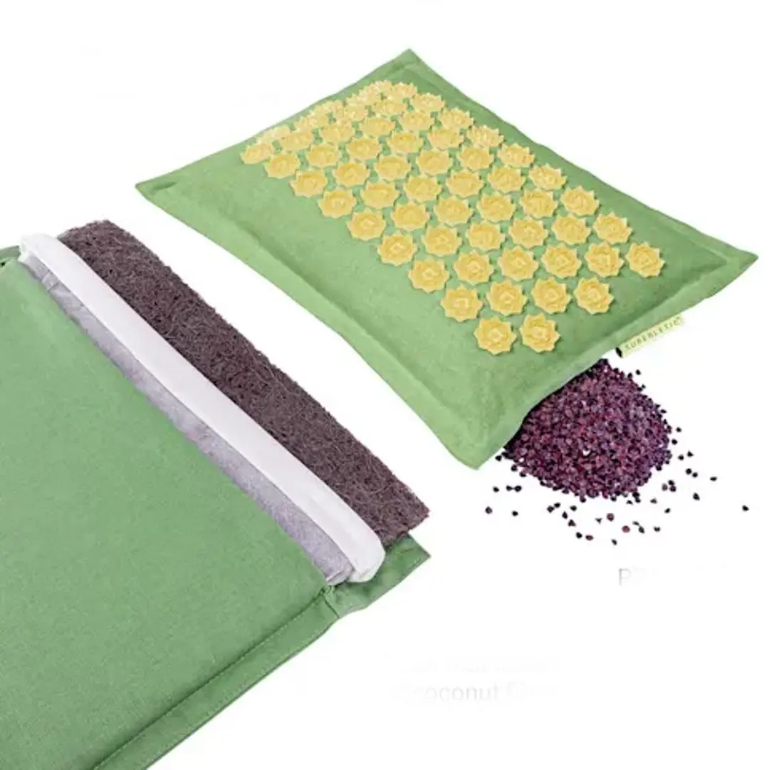 Акупрессурный матрас с подушкой Capital Sports Atilla (Green) - 3