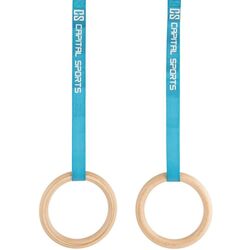 Inele gimnastica Capital Sports Comp Rings (Wood/Blue)