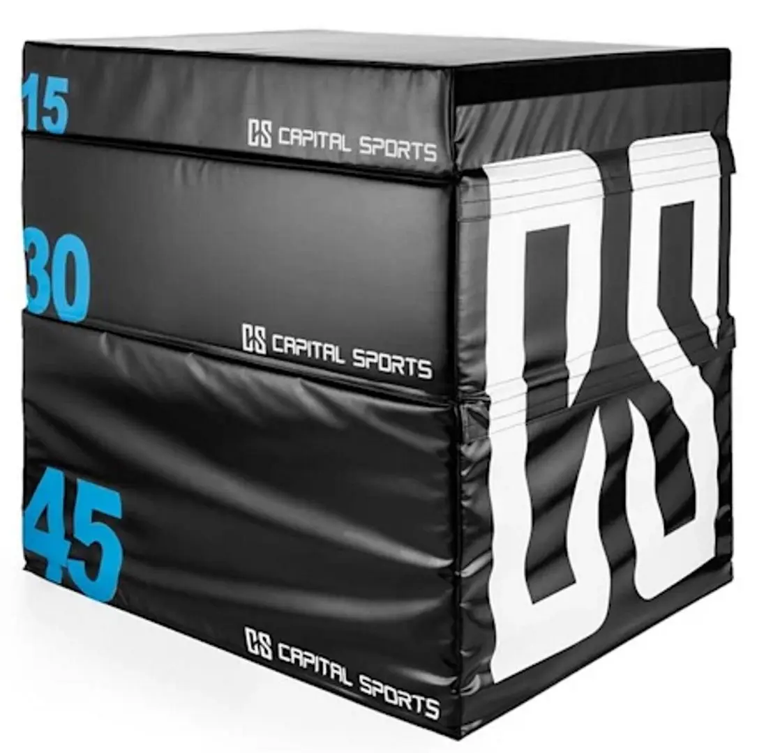 Плиометрическая коробка Capital Sports Rookso Soft Box Salt Plyo Box 15 (Black) - 2