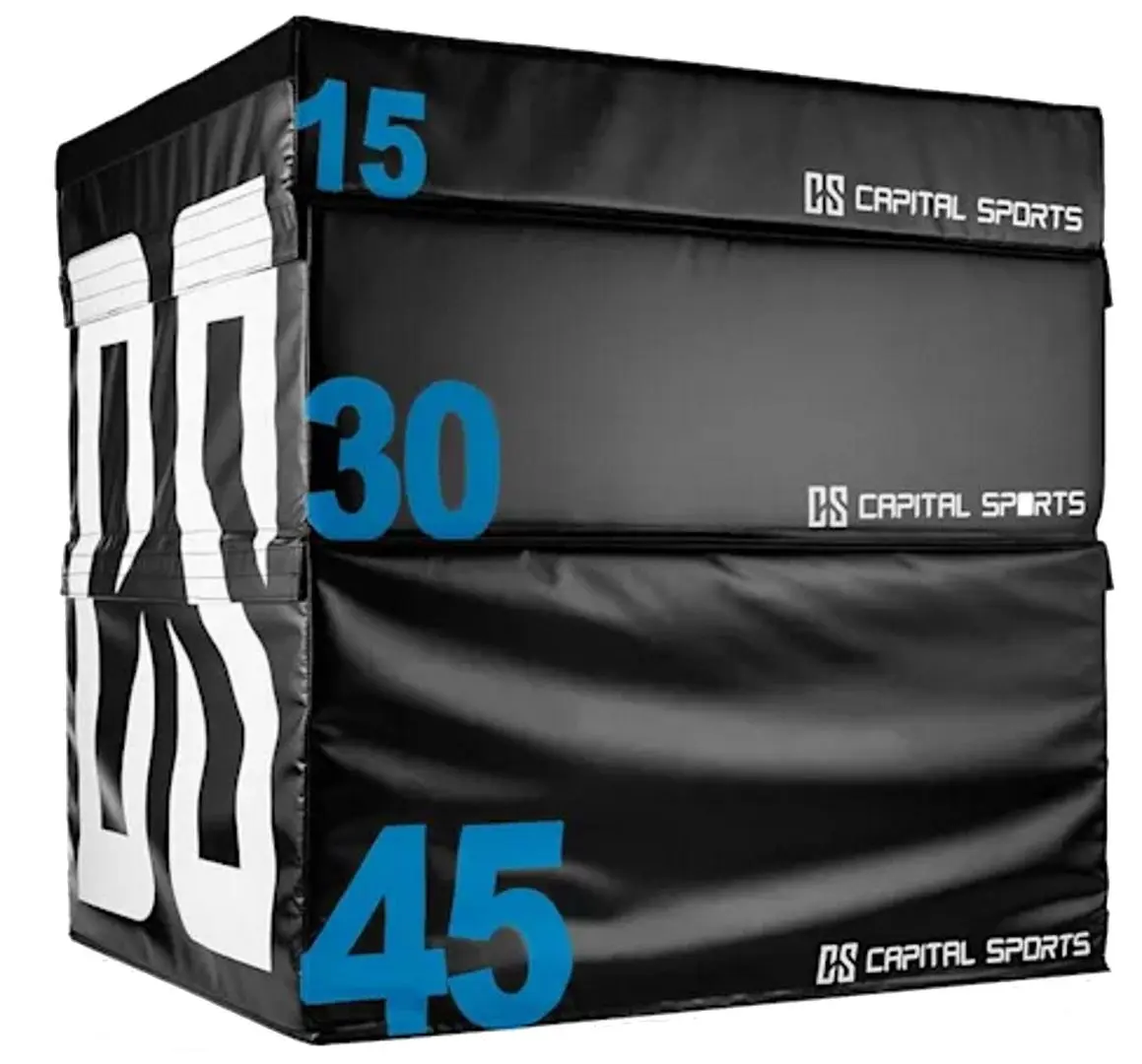 Плиометрическая коробка Capital Sports Rookso Soft Box Salt Plyo Box 15 (Black)