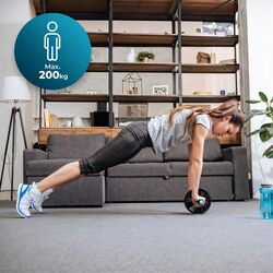 Ролик для пресса + коврик Cecotec DrumFit AB (Black) Thumb