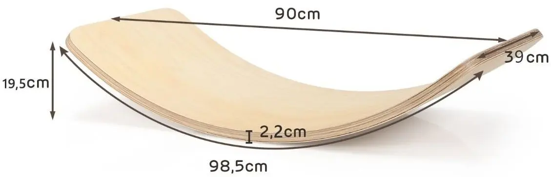 Placa pentru echilibru Costway SP37303NA (Natural)