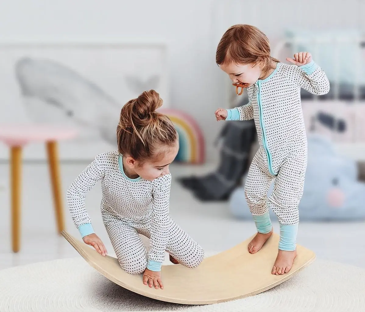 Placa pentru echilibru Costway SP37303NA (Natural)