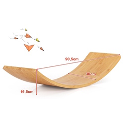 Placa pentru echilibru Costway SP37600 (Wood) Thumb