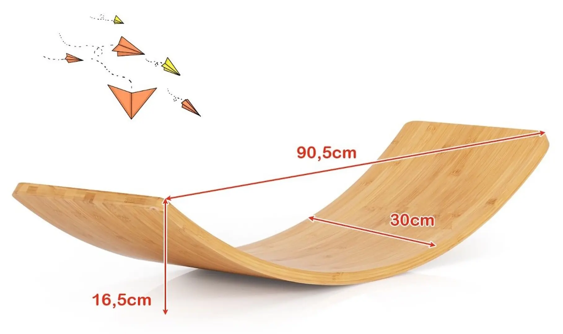 Placa pentru echilibru Costway SP37600 (Wood)