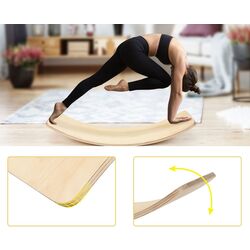 Placa pentru echilibru Costway SP37622NA (Natural) Thumb