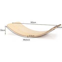 Placa pentru echilibru Costway SP37622NA (Natural) Thumb