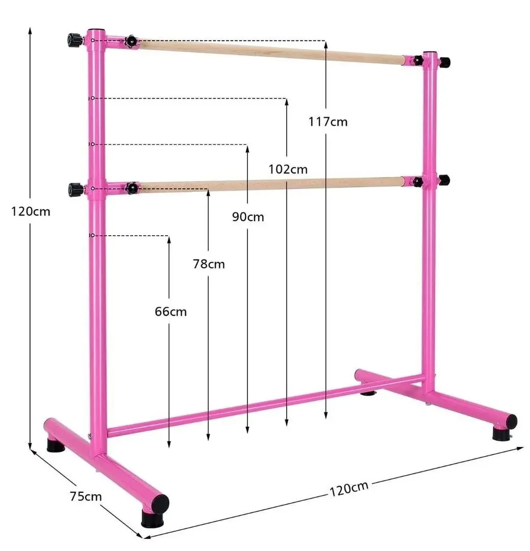 Балетный двойной станок Costway SP37446PI (Pink) - 4