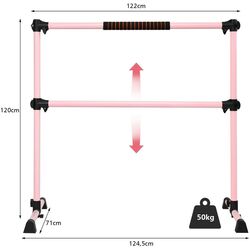 Балетный двойной станок Costway SP37449FS (Pink) Thumb