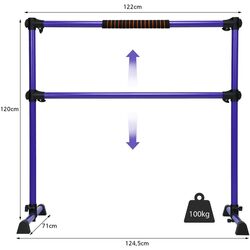 Балетный двойной станок Costway SP37449PU (Violet) Thumb