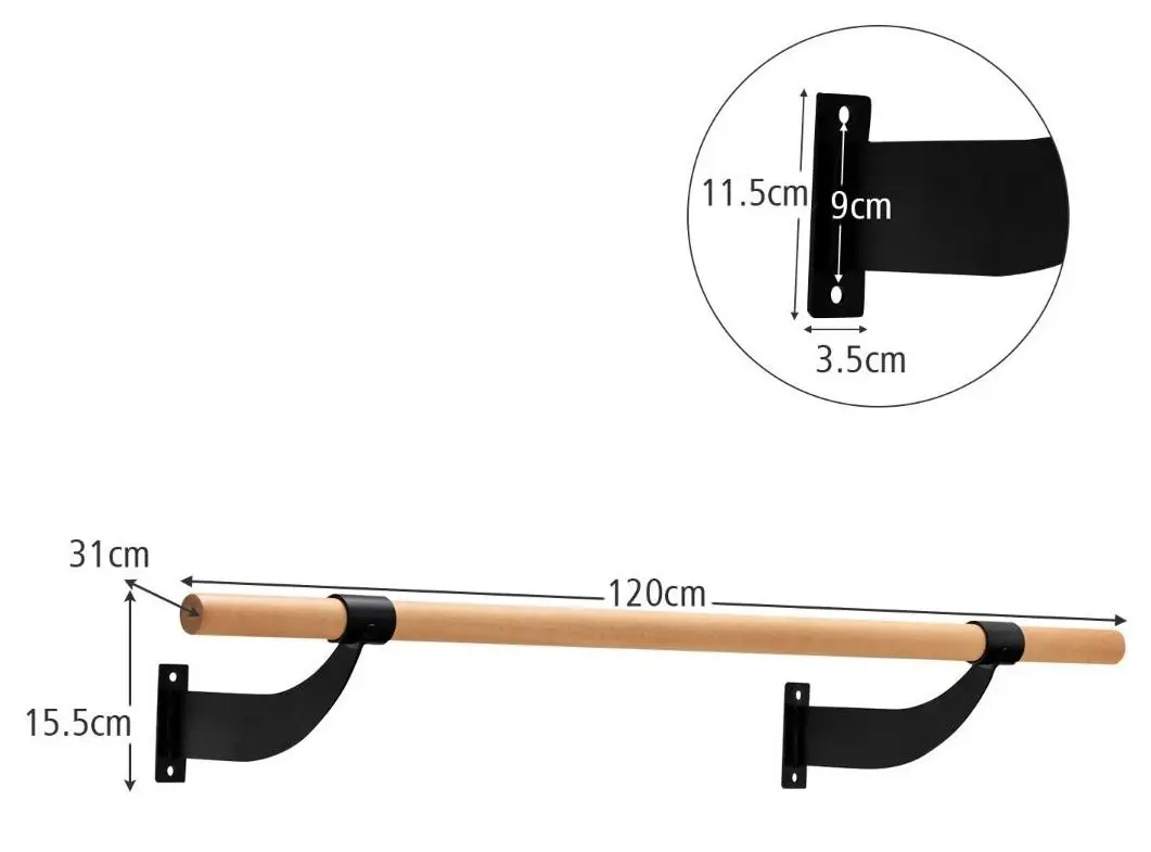 Балетный станок Costway SP37861BK (Natural/Black) - 6