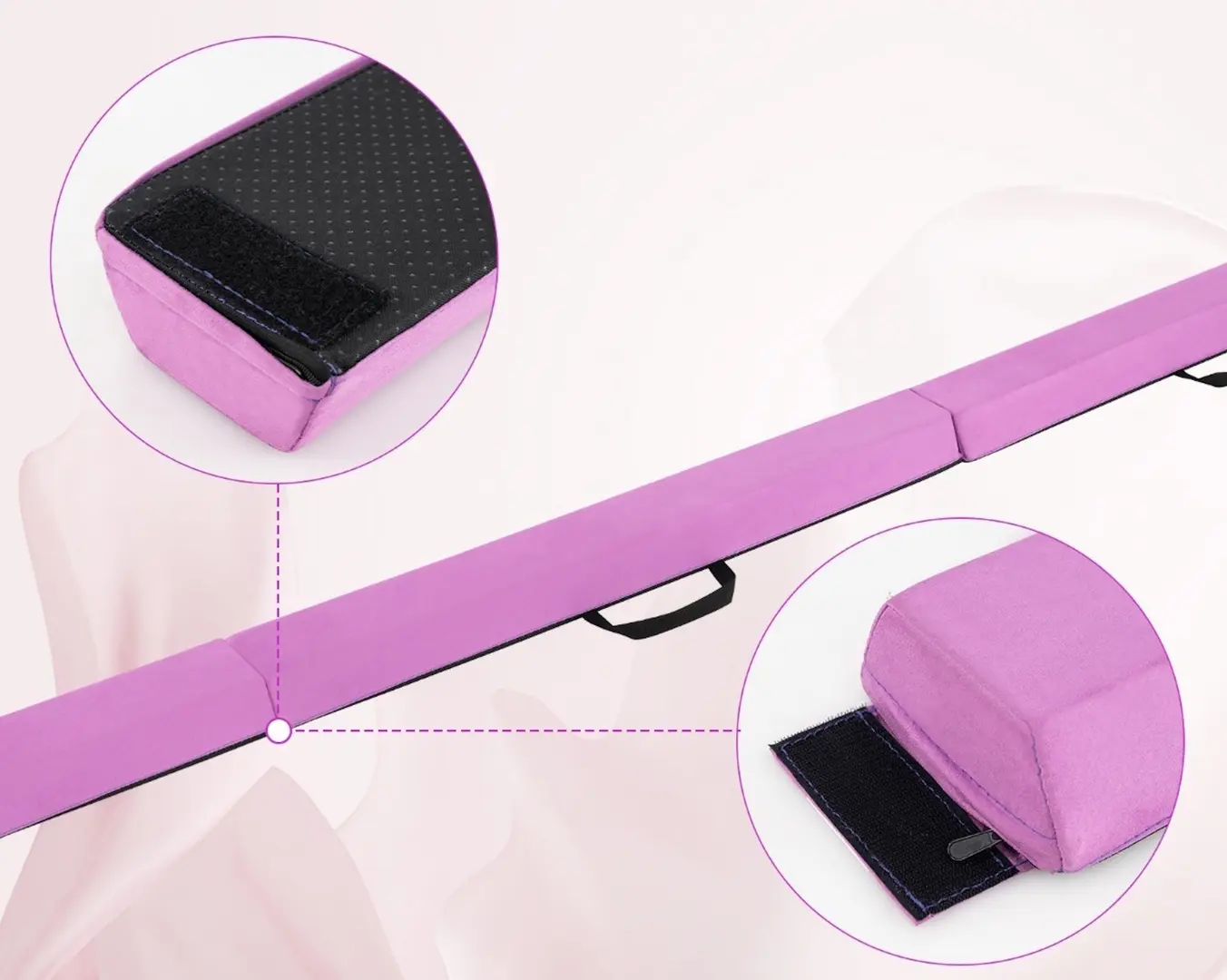 Бревно гимнастическое Costway FH10133PU (Purple)