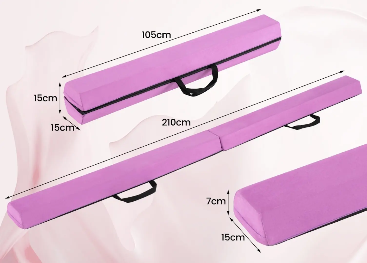 Бревно гимнастическое Costway FH10133PU (Purple)