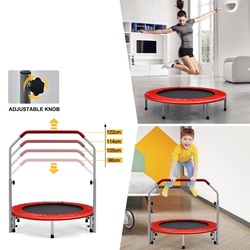 Trambulină fitness Costway TW10009RE 101cm (Black/Red) Thumb