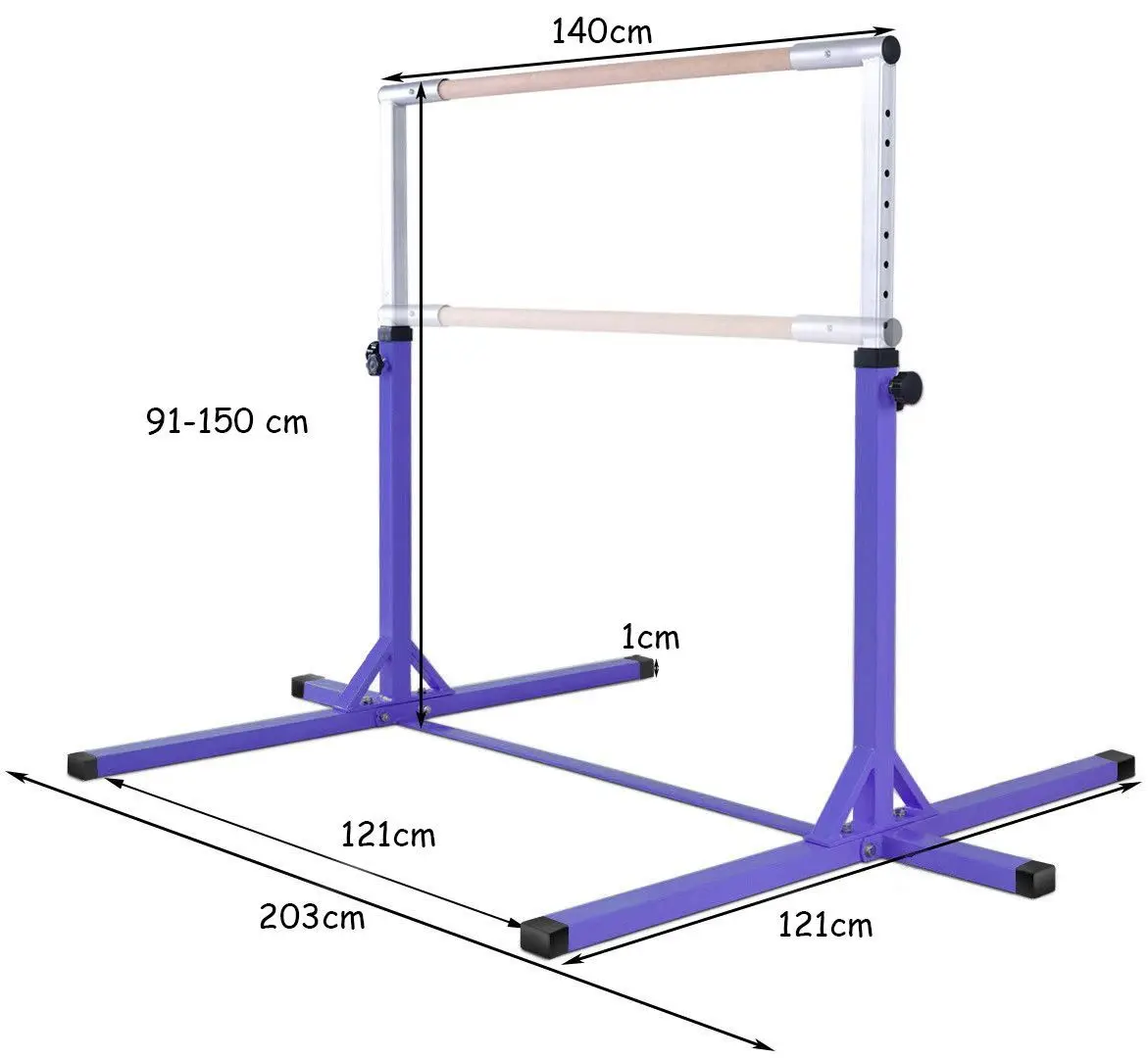 Bara de gimnastica Costway SP37169PU (Purple) - 2
