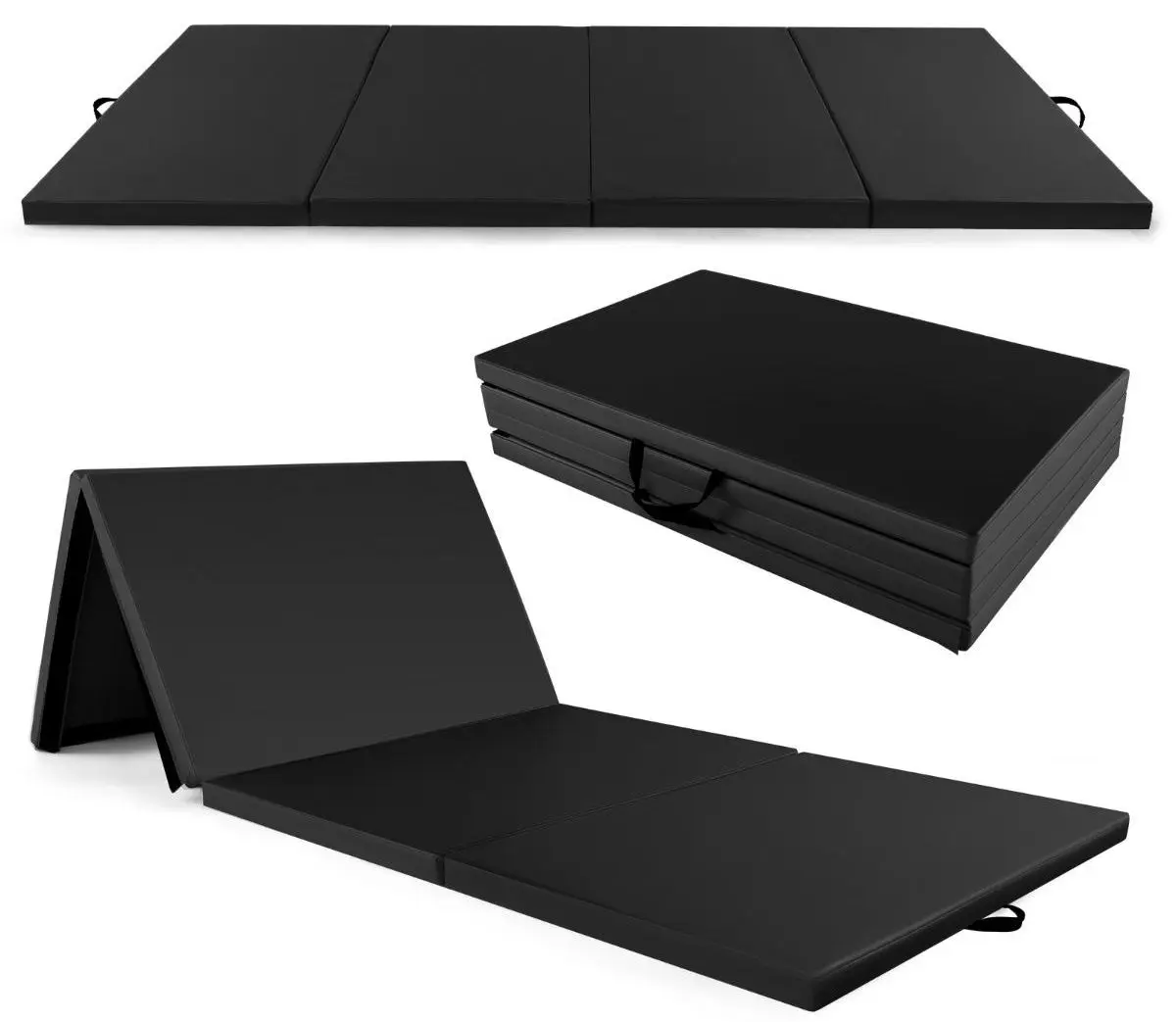 Коврик гимнастический складной Costway FH10111DK (Black)