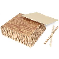 Covoras-puzzle Costway HZ10151 (Natural)