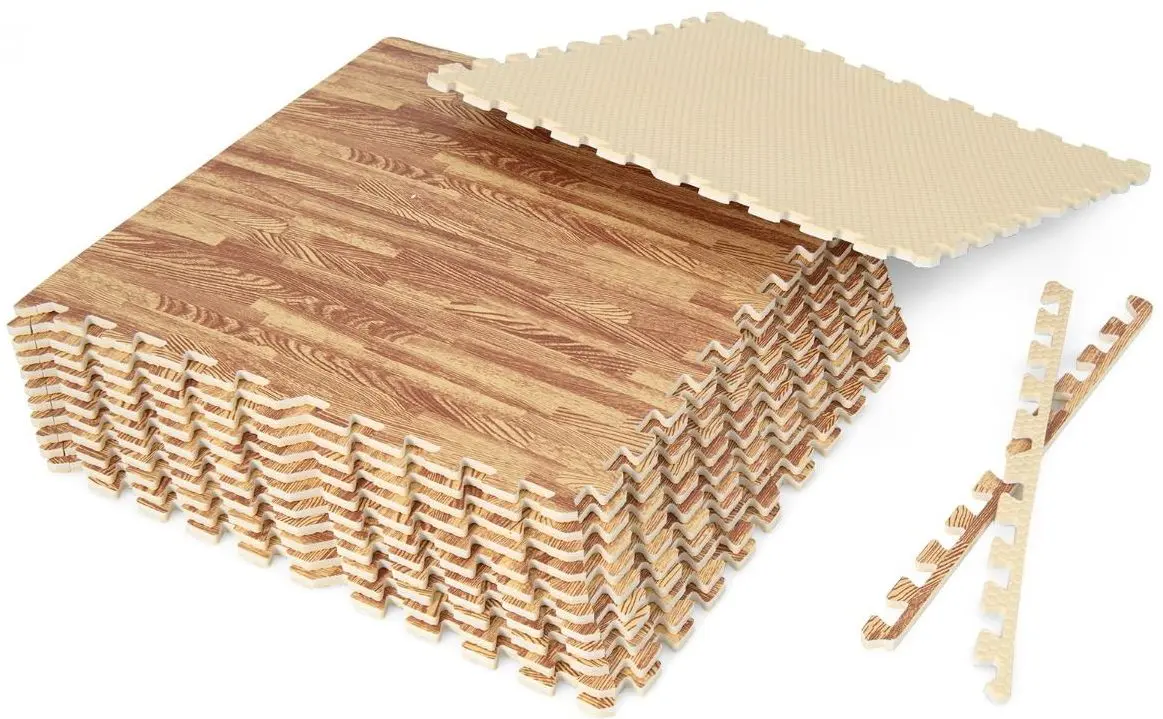 Covoras-puzzle Costway HZ10151 (Natural)