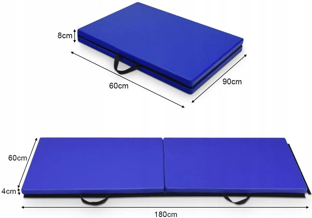 Мат гимнастический складной Costway SP37323BL (Blue) - 6