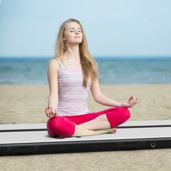 Saltea gonflabila pentru gimnastica Costway SP37188DE-BK (Black) Thumb