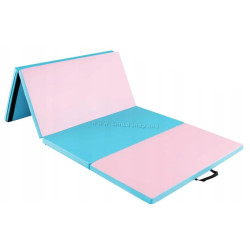 Saltea pliabila pentru gimnastica Costway FH10087BL (Blue/Pink)