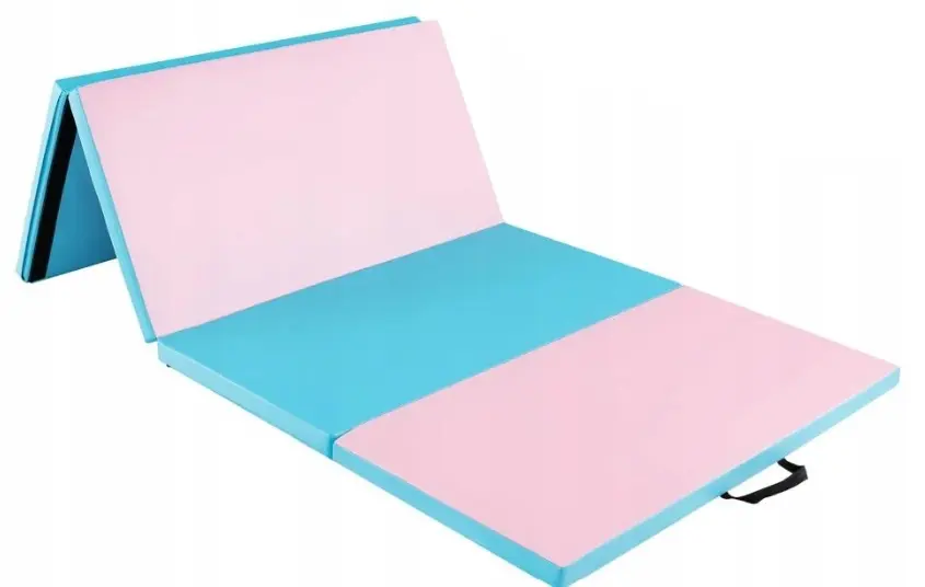 Saltea pliabila pentru gimnastica Costway FH10087BL (Blue/Pink)