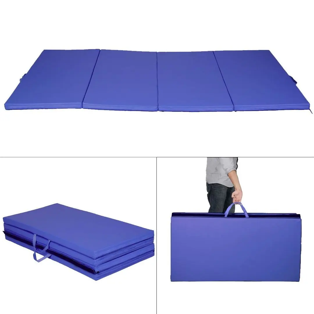 Складной гимнастический мат Costway FH10087NY (Blue) - 5