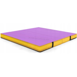 Saltea pliabila pentru gimnastica Costway FH10090PU (Yellow/Pink)