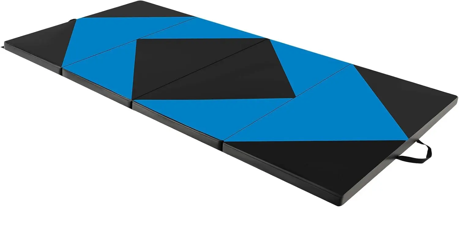 Saltea pliabila pentru gimnastica Costway FH10092NY (Black/Blue)