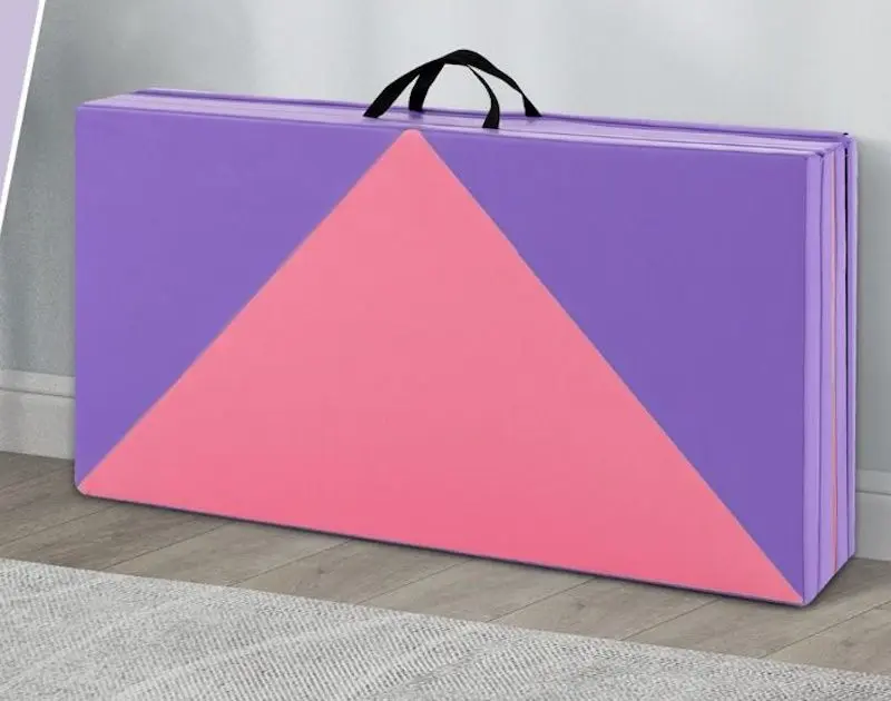 Складной гимнастический мат Costway FH10092PK (Pink/Purple) - 3