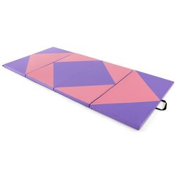 Складной гимнастический мат Costway FH10092PK (Pink/Purple)