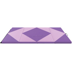 Складной гимнастический мат Costway FH10092ZS (Pink/Purple)