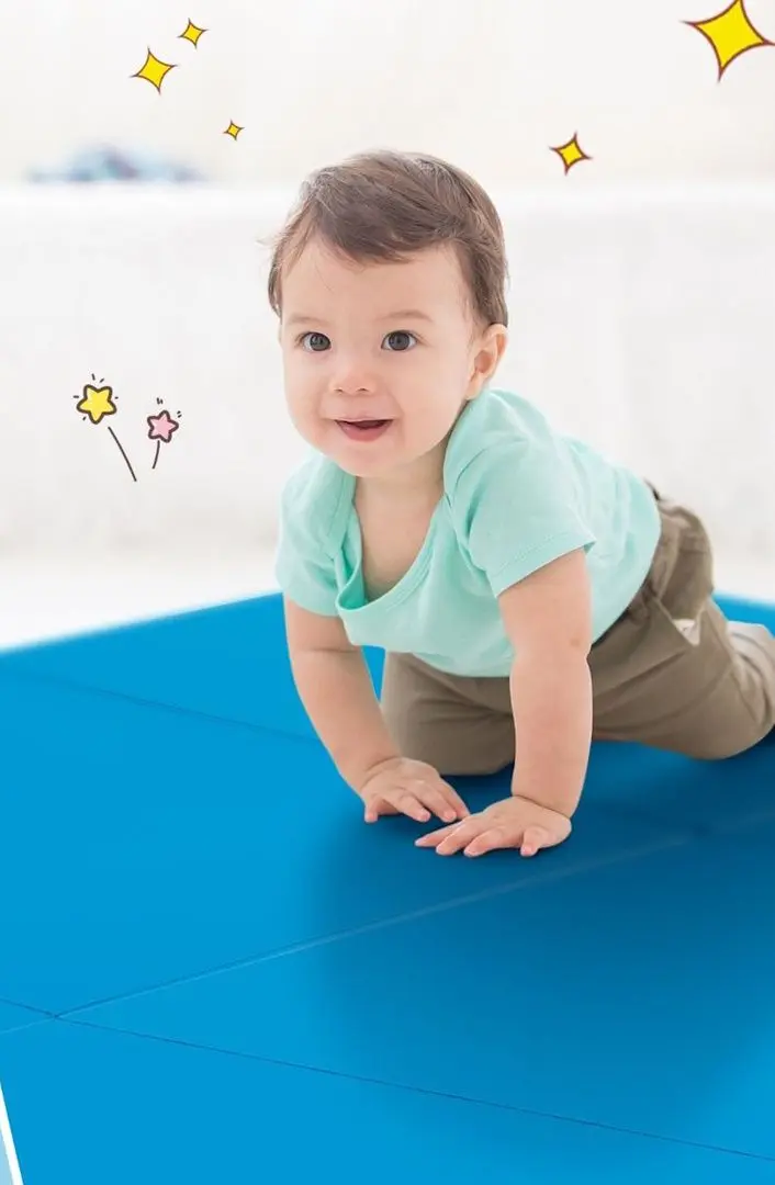 Складной гимнастический мат Costway FH10093BL (Blue)