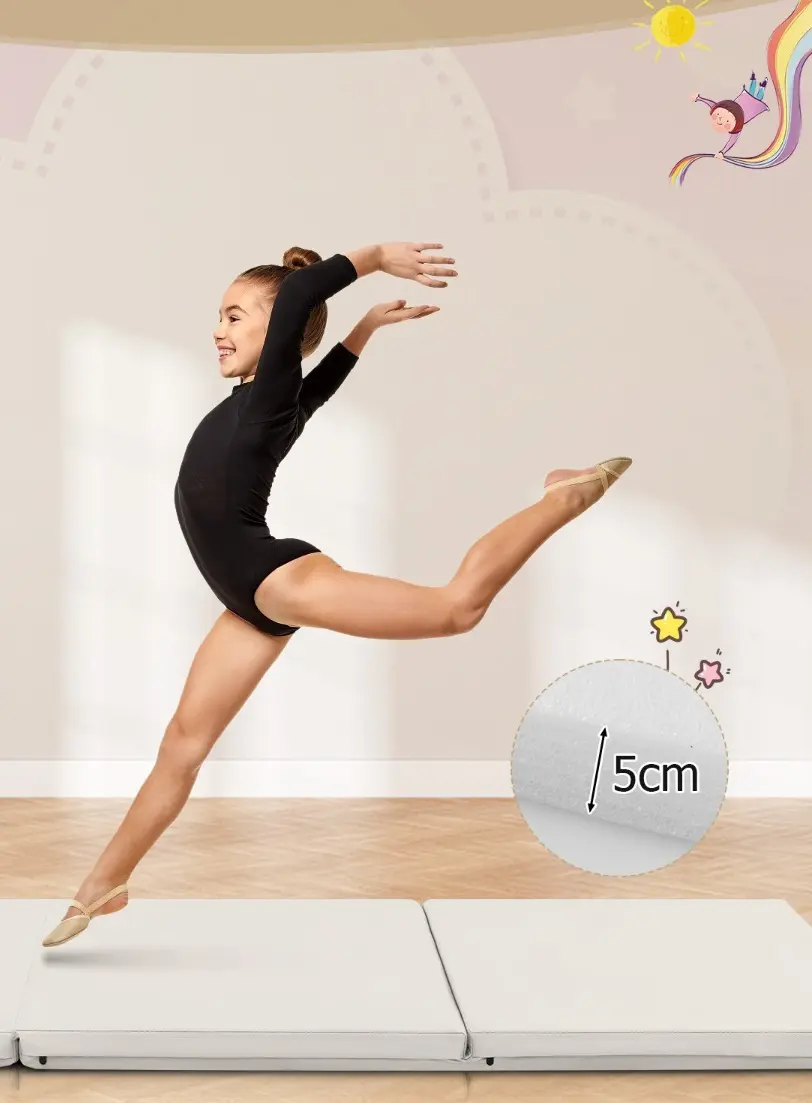 Saltea pliabila pentru gimnastica Costway FH10093GR (Grey) - 3