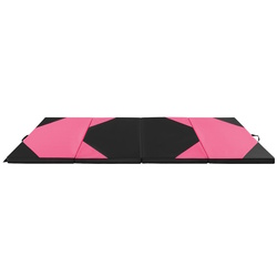 Saltea pliabila pentru gimnastica Costway FH10100RO (Pink/Black)