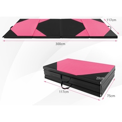 Saltea pliabila pentru gimnastica Costway FH10100RO (Pink/Black) Thumb