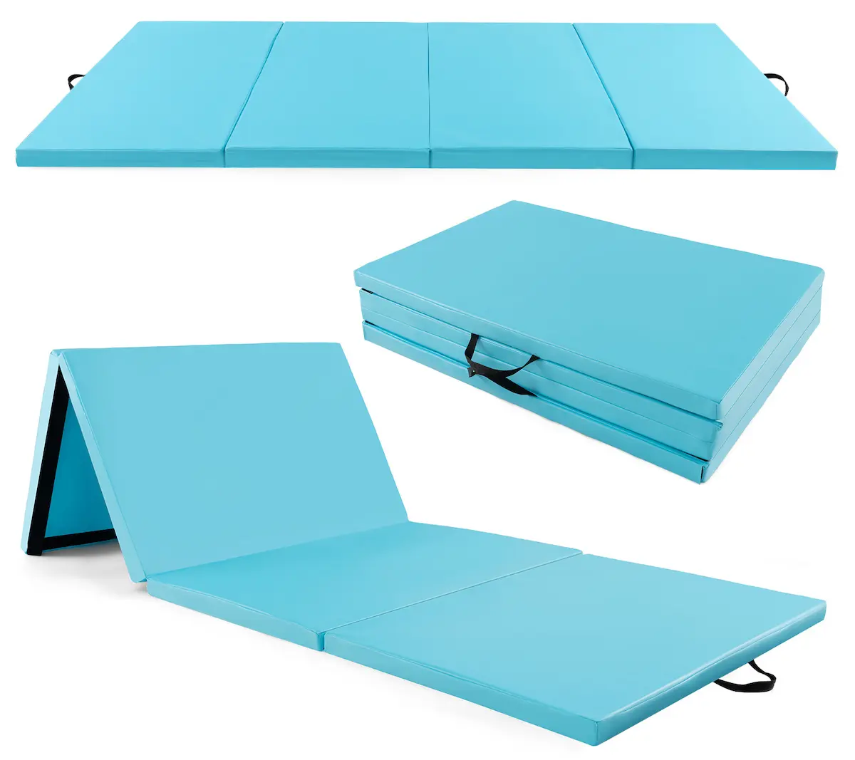 Складной гимнастический мат Costway FH10111BL (Blue) - 2