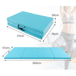 Складной гимнастический мат Costway FH10111BL (Blue) Thumb