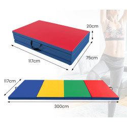 Saltea pliabila pentru gimnastica Costway FH10111MT (Multicolour) Thumb