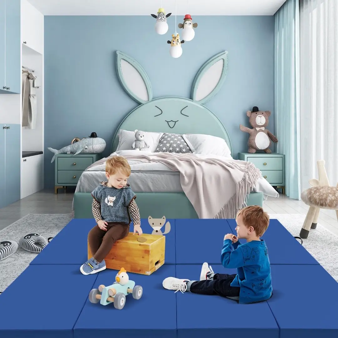 Saltea pliabila pentru gimnastica Costway FH10111NY (Blue)