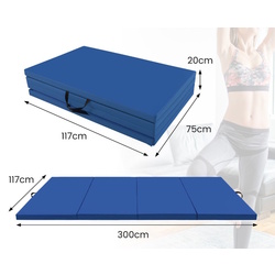 Saltea pliabila pentru gimnastica Costway FH10111NY (Blue) Thumb