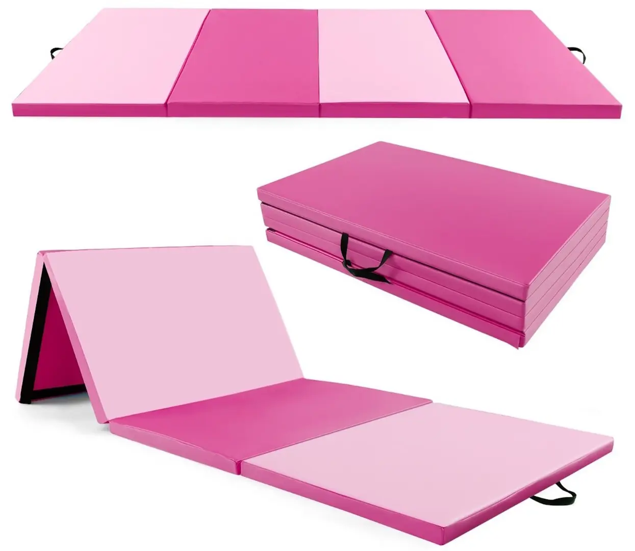 Saltea pliabila pentru gimnastica Costway FH10111RO (Pink)