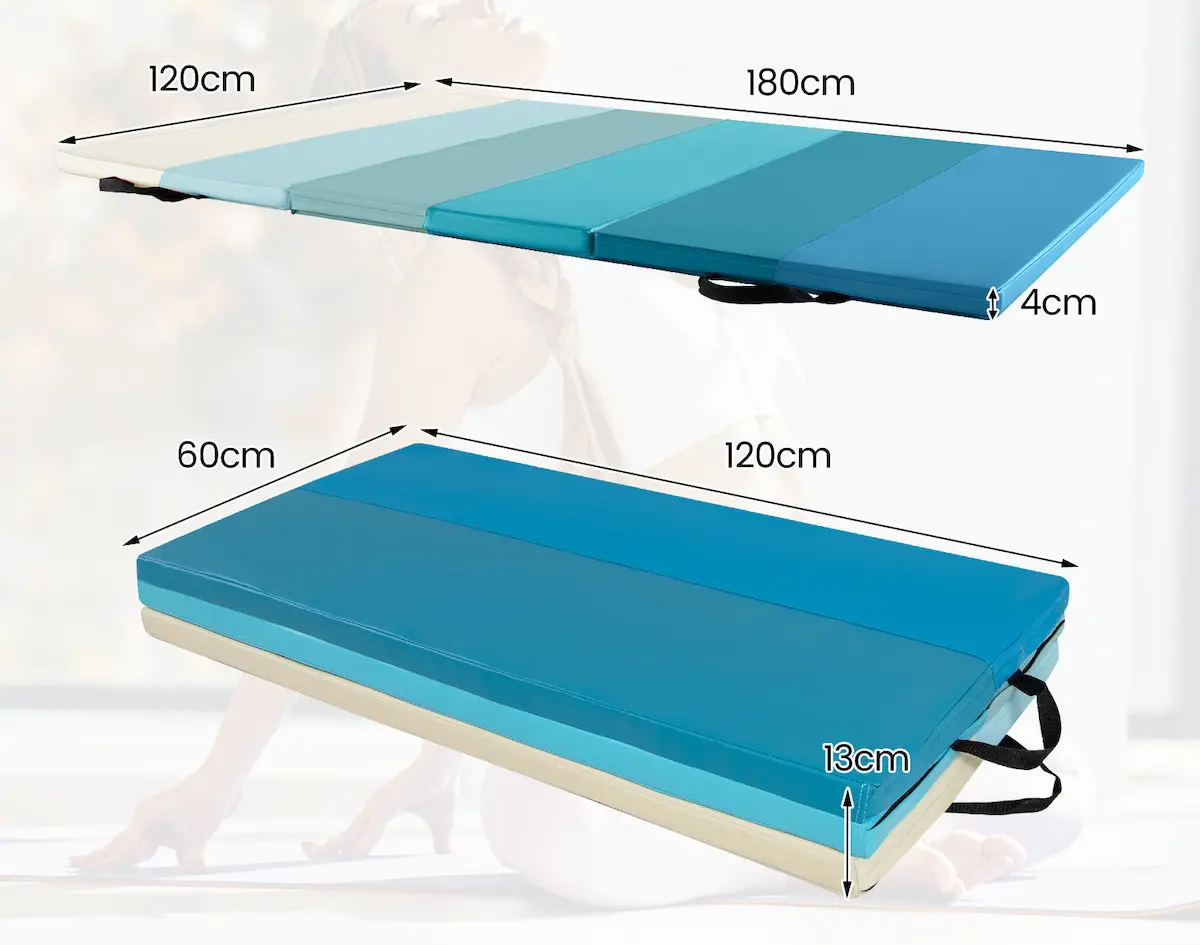 Saltea pliabila pentru gimnastica Costway FH10115BL (Blue) - 3