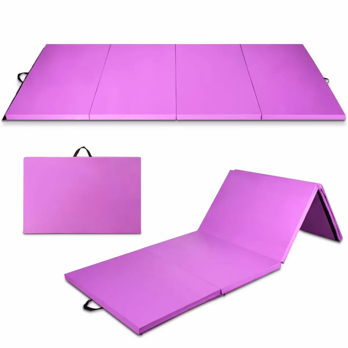 Складной гимнастический мат Costway SP37002PU (Purple) - 2