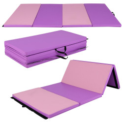 Складной гимнастический мат Costway SP37002ZF (Purple) Thumb