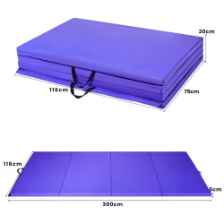 Saltea pliabila pentru gimnastica Costway SP37003SZ (Purple) Thumb