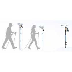 Треккинговые палки Costway SP38682BL (Blue) Thumb